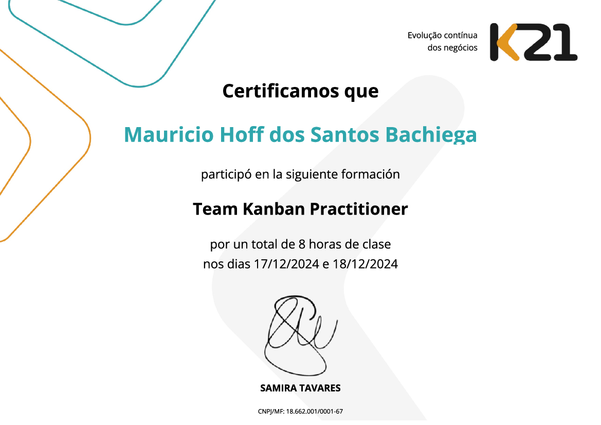 Certificado K21